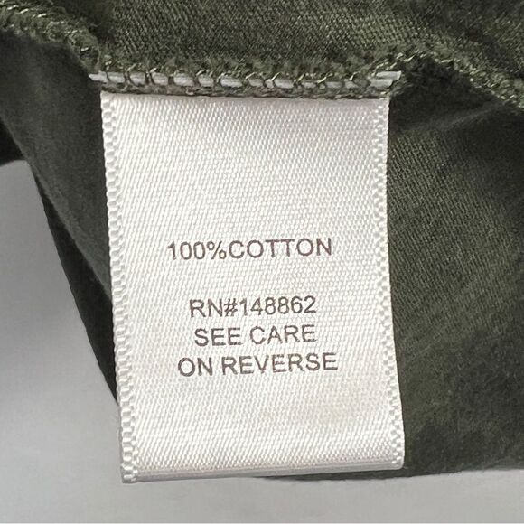 Torrid Army Green Neck Laced Short Sleeve Jersey Top 0677 - Picture 8 of 10